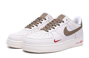 Nike Air Force 1 White/Ale Brown – University Red