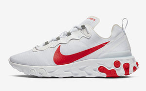 Nike React Element 55 White Red