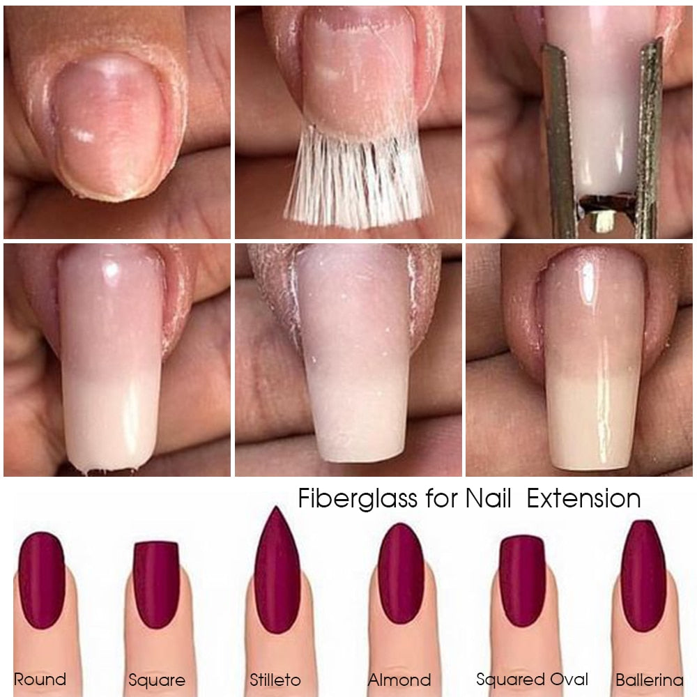 Manikyr francez Format e thonjve me tekstil