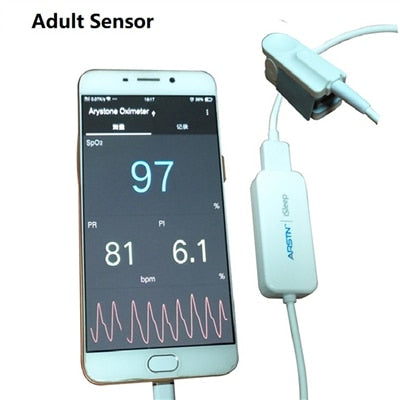 Oksimetri pulsi dhe Sensor per telefonat Android