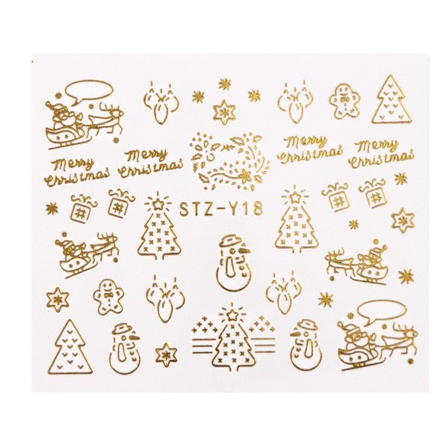 Argjendë Ngjyra Krishtlindjesh Ngjyrosje Arti për Thonjtë