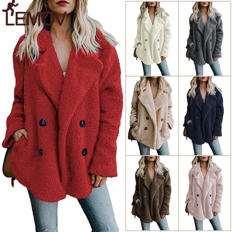 Pallto dimri të lirshme të ngrohta