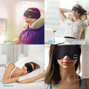 Maskë për sytë e gjumit (Bluetooth, Dëgjo muzikë, Thirrje)
