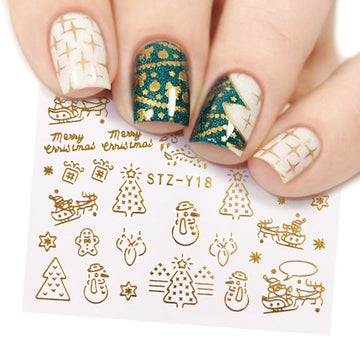 Argjendë Ngjyra Krishtlindjesh Ngjyrosje Arti për Thonjtë