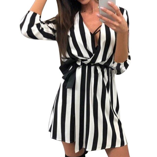 LASPERAL Fustan me mëngë te gjata