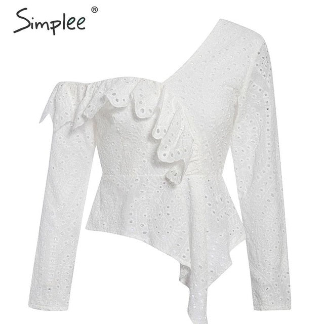 Bluze Ruffle White