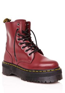 Dr. Martens Jadon Boot Platforms Cherry Red