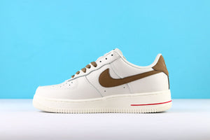 Nike Air Force 1 White/Ale Brown – University Red