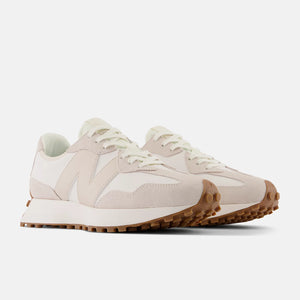 New Balance 327 Beige White Gum Pink